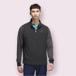 adidas Men's Go-to Elavated Layer Golf Jacket in Black